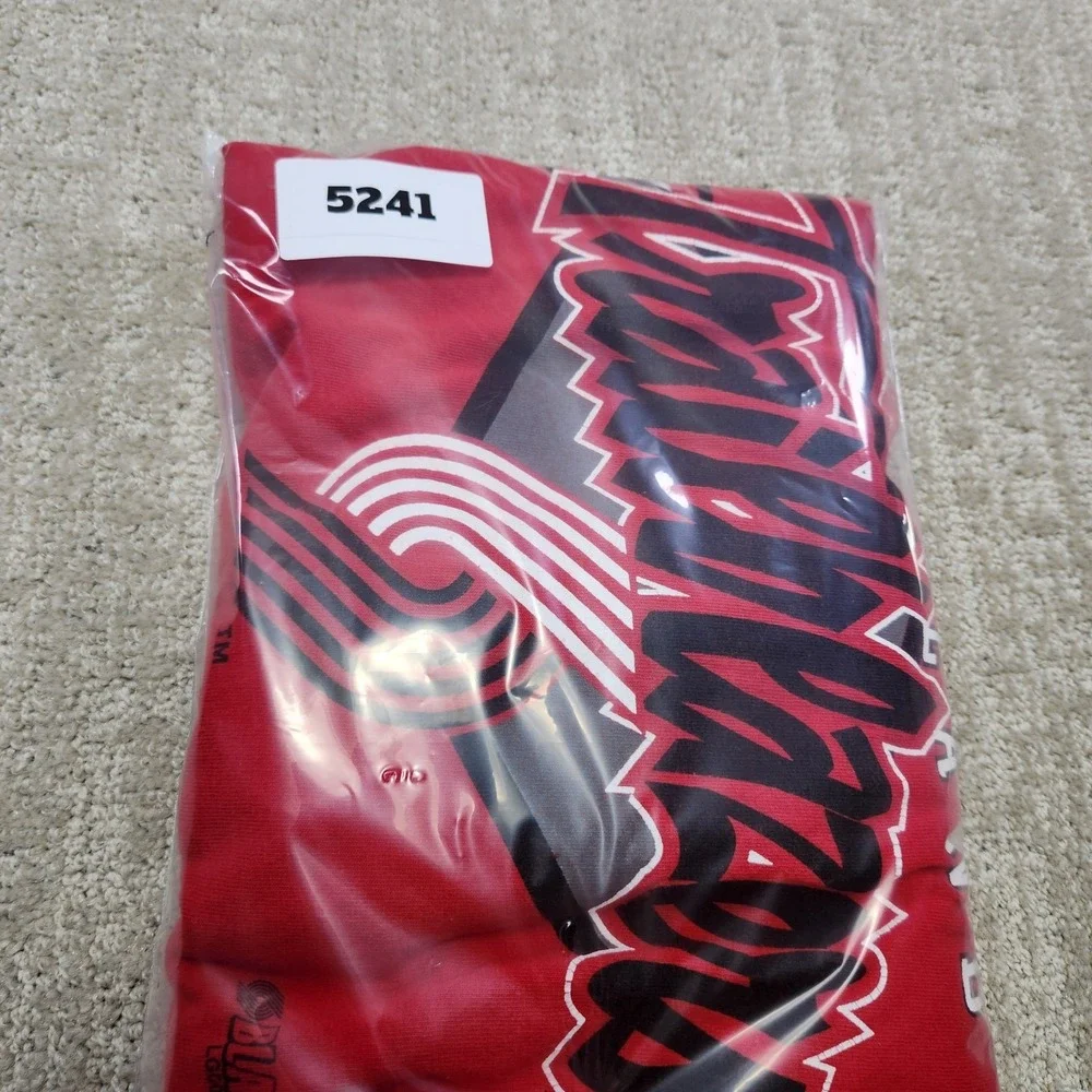 Vintage 90s Portland Trail Blazers Shirt Men XXL Logo 7‎ Red NBA Basketball